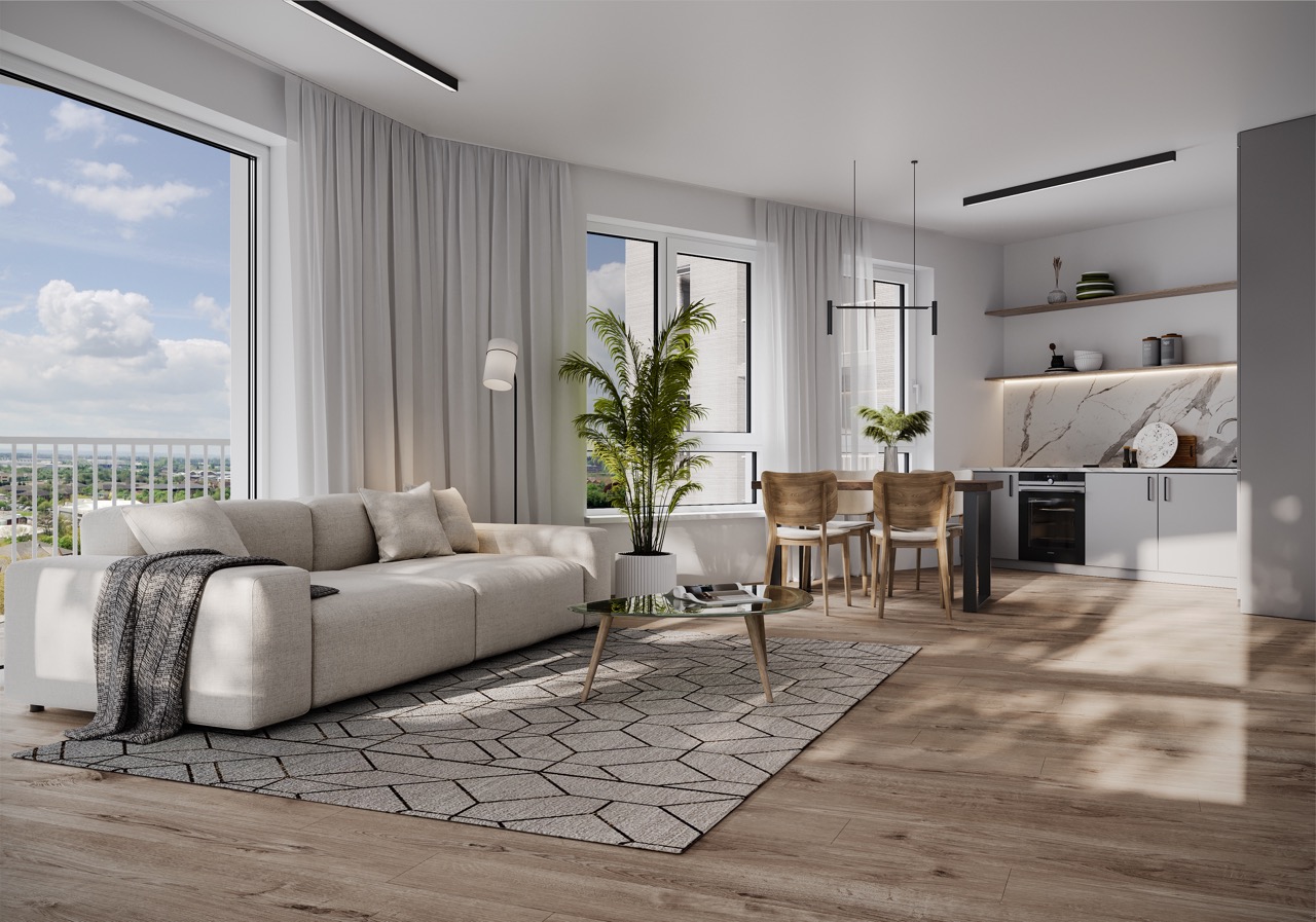 Innenraum einer Z12 Wohnung